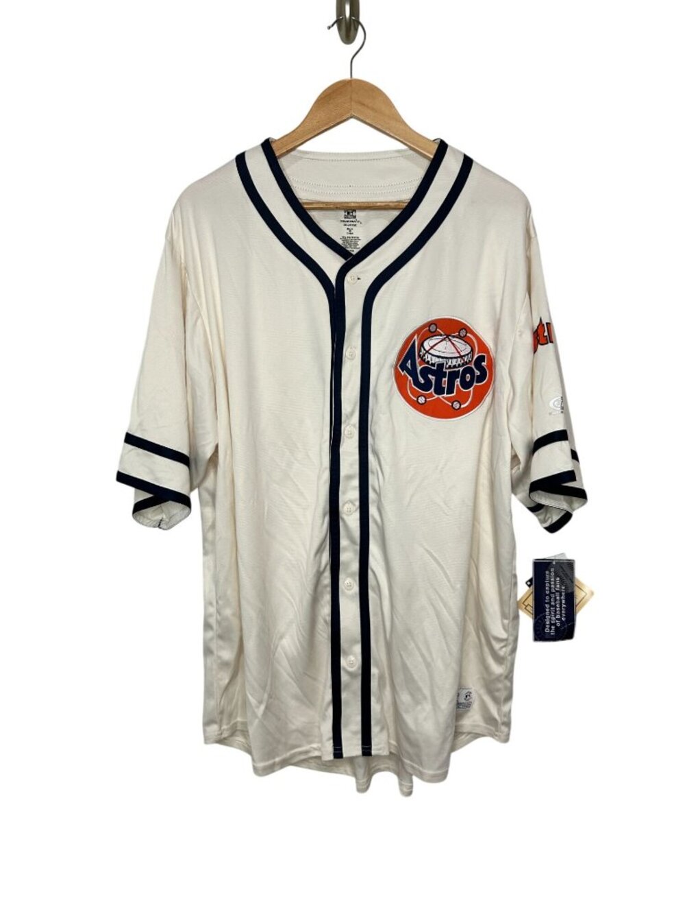 NWT True Fan Houston Astros Cooperstown Collection Jersey Mens XL Retro MSRP $45